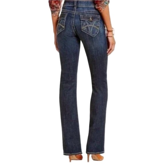 Kut From The Cloth Natalie High Rise Bootcut Flare Embroidered Pockets Size 12 - Picture 2 of 13